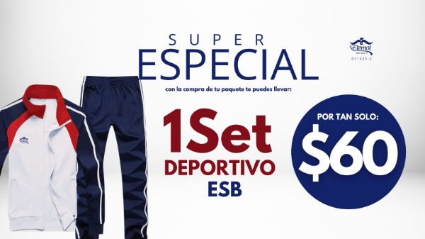 Imagen de Promocion 011425-3: Conjunto Set Deportivo ESB para asistentes a los eventos