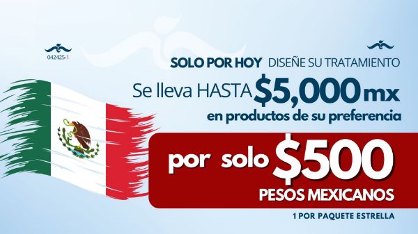 Imagen de Promocion 042425-1 (1 E): Diseñe Su Tratamiento $5000 Pesos Mexicanos a Escoger 