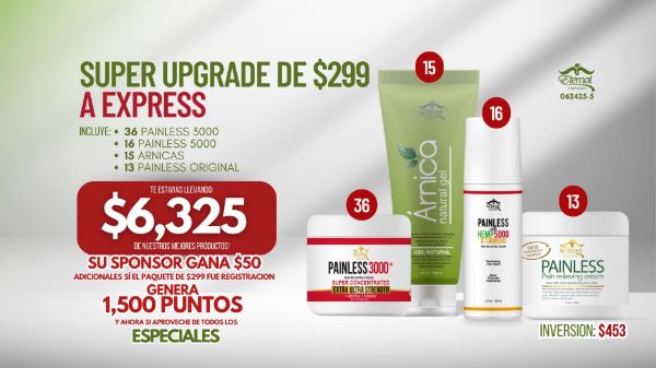 Imagen de Super Paquete Upgrade Registracion 062425-1 $6325 en productos