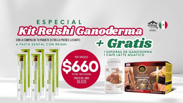 Imagen de Promocion 072125-2 (1 E): Kit Reishi Ganoderma (Mexico)