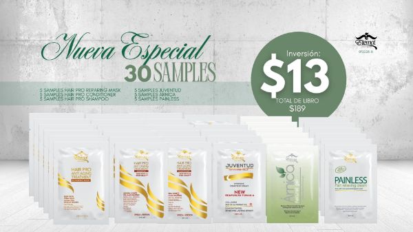 Imagen de Promocion 072225-5 (1E): Especial de 30 Muestras para Mexico