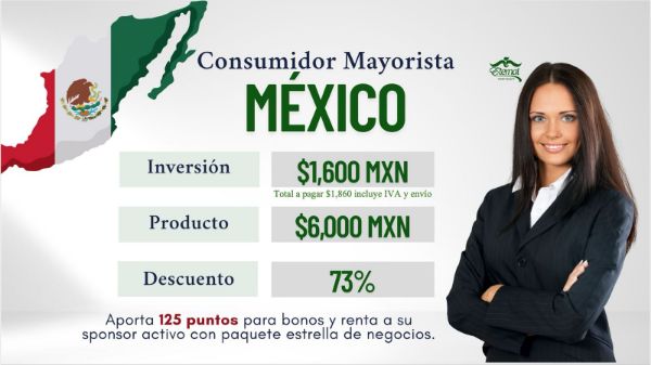 Imagen de Paquete Consumidor Personal - Eternal Mexico (Despacho en Mexico - Patricia Cisneros) 334 USD en productos