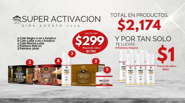 Imagen de Paquete Activacion Memorial Day Recompra 082025-2 Gira Agosto 2025 $2174 en productos