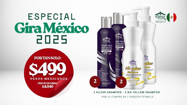Imagen de Promocion 082325-3 (2 E): Gira Mexico (2 Silver Shampoo + 2 No Yellow Shampoo)