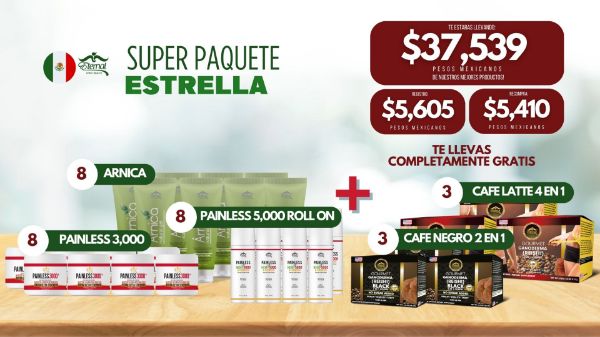 Imagen de Super Paquete Estrella Mexico Registracion $37539 Pesos en Productos
