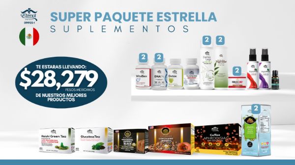 Imagen de Super Paquete Estrella Recompra Suplementos 091925 $28279 Pesos en Productos