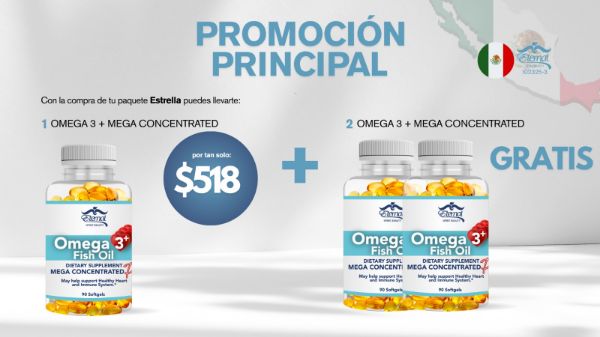 Imagen de Promocion 102325-3 (1 E): Omega 3 Super Concentrado Mexico