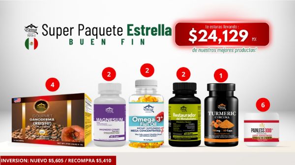 Imagen de Super Paquete Estrella Registracion 110725-2 Buen Fin $24129 Pesos